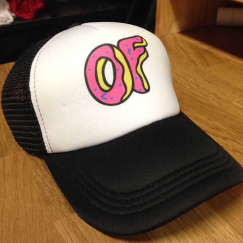 Odd Future Donut - Black & White Trucker Hat