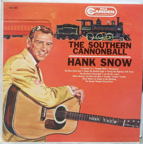 Hank Snow ‎– The Southern Cannonball - VG+ LP Mono Record 1961 RCA Camden USA - Country