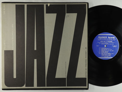 Various ‎– Jazz Volume 2: The Blues (1950) - VG+ Lp Record 1966 Folkways USA Mono Vinyl & Booklet - Jazz