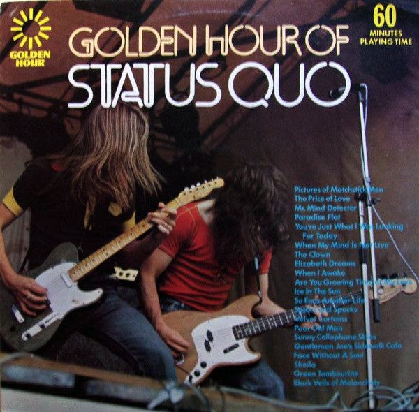 Status Quo – Golden Hour Of Status Quo - VG+ LP Record 1973 Golden Hour Canada Import Vinyl - Classic Rock / Psychedelic Rock - Shuga Records
