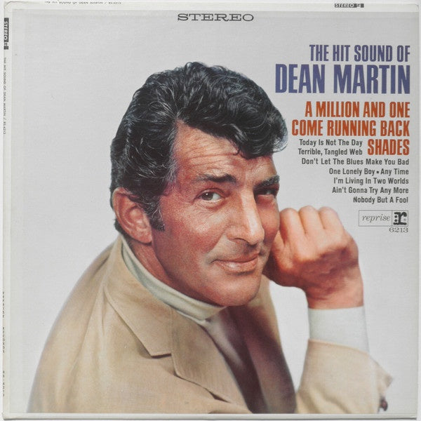 Dean Martin ‎– The Hit Sound Of Dean Martin - VG+ Lp Record 1966 USA Stereo Original Vinyl - Jazz / Pop - Shuga Records