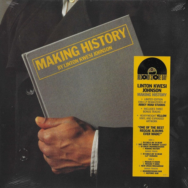 Linton Kwesi Johnson – Making History (1984) - New LP Record Store Day 2021 Island Europe Import RSD Yellow Vinyl - Reggae / Dub Poetry - Shuga Records