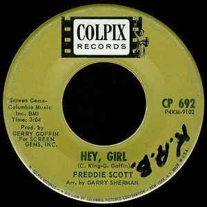 Freddie Scott - Hey, Girl / The Slide - VG+ 7" Single 45RPM 1963 Colpix Records USA - Funk/Soul