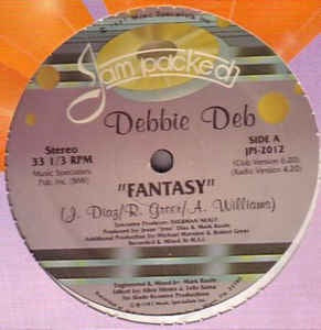 Debbie Deb ‎– Fantasy - VG+ 12" Single 1987 Jam Packed USA - Electronic / Freestyle