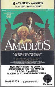 Sir Neville Marriner, Academy Of St. Martin-In-The-Fields - Amadeus (More Music From The Original Film) VG+ Cassette Tape 1985 USA - Classical / Soundtrack