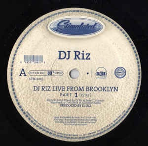 DJ Riz ‎– Live From Brooklyn - Mint 12" Promo Single Record 1999 Simulated Records Vinyl - Cut-up / Hip Hop