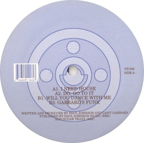 Brother 2 Brother (Paul Johnson/Gant Garrard)– I Need House - New 12" Single Record 2001 Dust Traxx USA Vinyl - Chicago House / Deep House