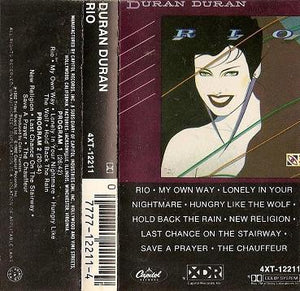 Duran Duran ‎– Rio - USED Stereo Cassette Tape 1982 Original USA - New Wave / Synth-pop