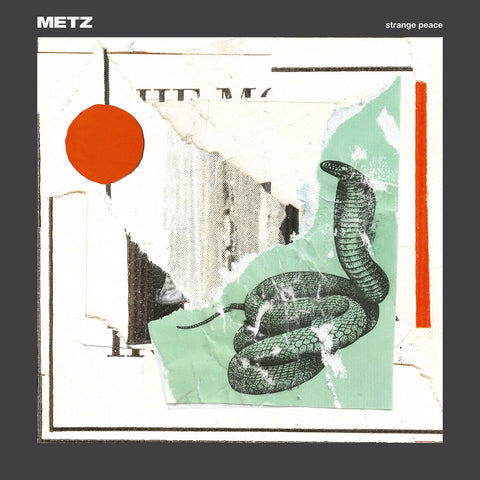 METZ - Strange Peace - New Lp Record 2017 USA Sub Pop Black Vinyl & Download - Noise Rock / Punk
