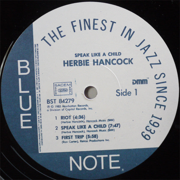Herbie Hancock ‎– Speak Like A Child (1968) - Mint- Lp Record 1973 Blue Note USA VAN GELDER Vinyl - Jazz / Post Bop / Soul-Jazz