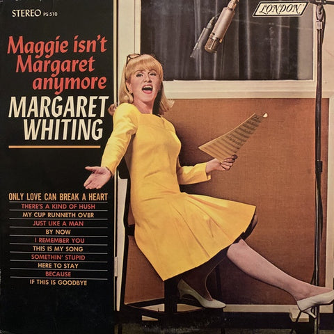 Margaret Whiting ‎– Maggie Isn't Margaret Anymore - VG+ Lp Record 1967 London USA Stereo Vinyl - Jazz Vocal