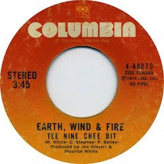 Earth, Wind & Fire ‎– Kalimba Story / Tee Nine Chee Bit - VG+ 45rpm 1974 Columbia Records USA - Funk / Soul