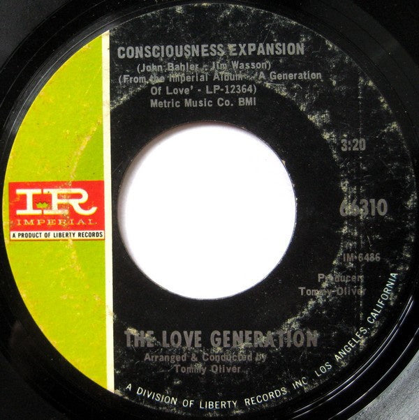 The Love Generation ‎- Montage From How Sweet It Is (I Knew That You Knew) - VG 7" Single 45 RPM 1968 USA - Rock / Psychedelic - Shuga Records