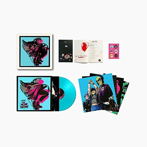 Gorillaz - The Now Now - New Lp Record Box 2018 Europe Import 180 gram 3D Blue Vinyl &  52 Book, 2D's Original Studio Notebook with Lyrics, Prints, Badges & Download - Alternative Rock / Funk
