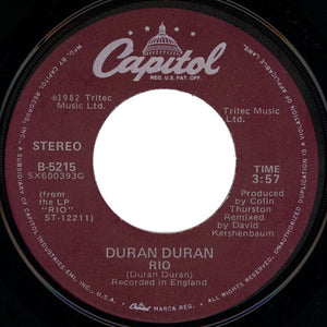 Duran Duran ‎– Rio / Hold Back The Rain - Mint- 45rpm 1983 USA Capitol Records- Rock / Synth-Pop / New Wave
