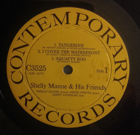 Shelly Manne & His Friends ‎– Shelly Manne & His Friends Vol. 1 - VG+ (No Cover) 1956 Contemporary USA - Jazz