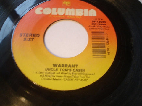 Warrant ‎– Uncle Tom's Cabin / Sure Feels Good To Me - Mint- 45rpm Stereo 1990 USA - Rock / Hard Rock / Heavy Metal