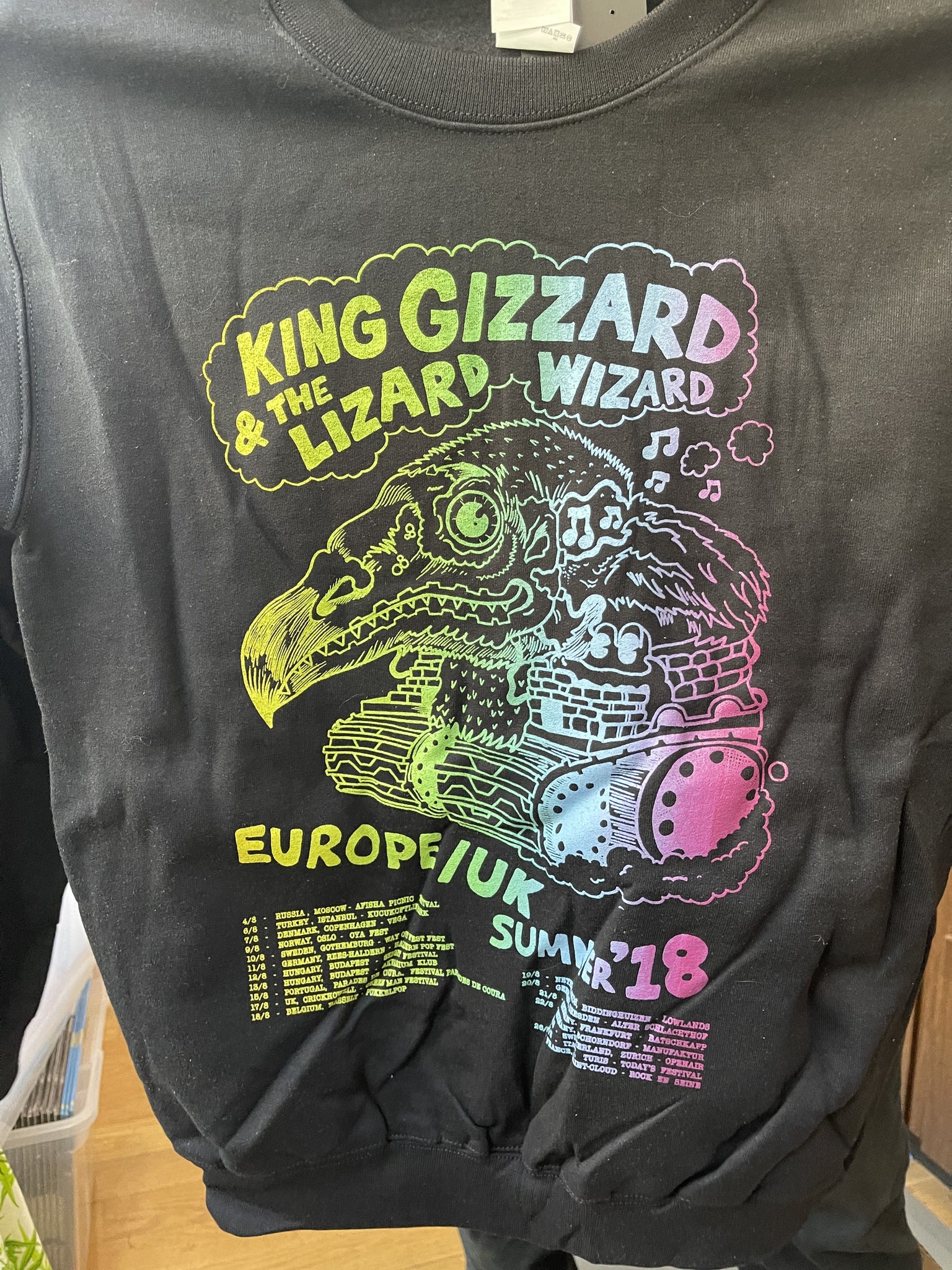 King Gizzard & The Lizard Wizard EU/UK Tour Crewneck
