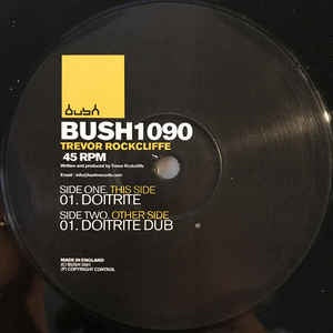 Trevor Rockcliffe ‎– DoItRite - Mint- 12" Single Record 2001 UK Import Bush Vinyl - Techno