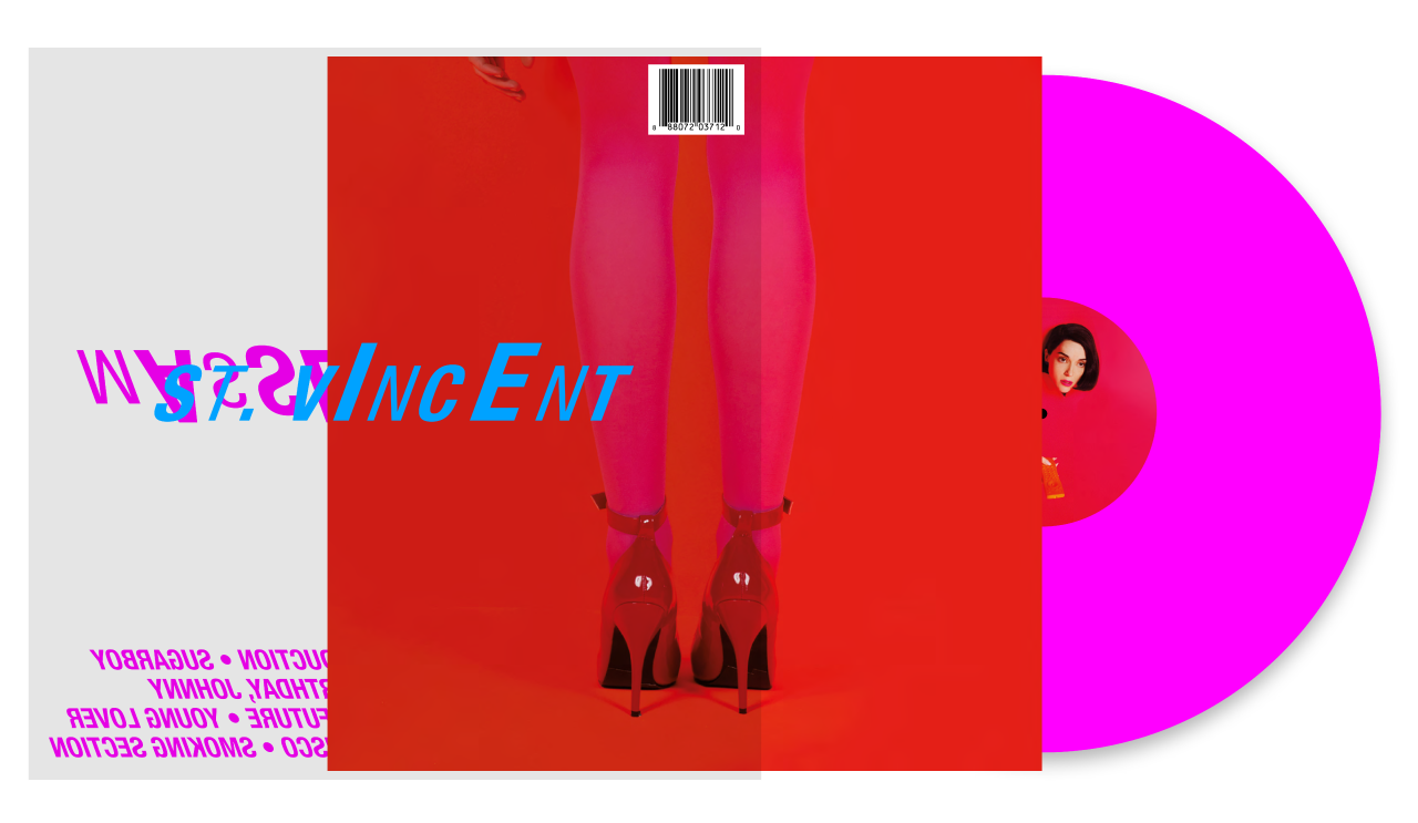 St. Vincent - Masseduction - New Vinyl Record 2017 Loma Vista Deluxe Edition 150g Pink Vinyl LP, Alternate Packaging + Label, 24-Page Booklet, Stickers + Poster - Indie Rock / Art-Rock