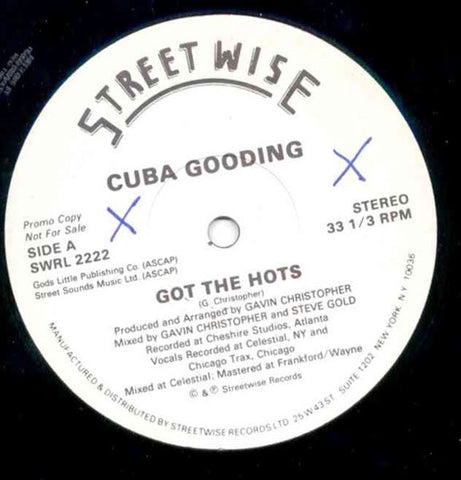 Cuba Gooding ‎– Got The Hots - M- 12" Promo Single 1984 Streetwise USA - Disco / Soul