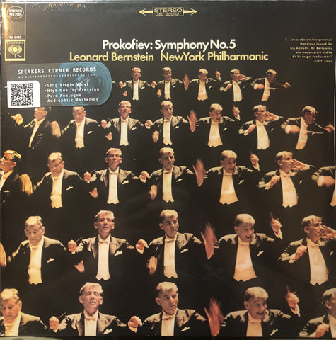 Leonard Bernstein - Prokofiev – Symphony No. 5 (1967) - New LP Record 2016 CBS Speakers Corner Europe Import 180 gram Vinyl - Classical