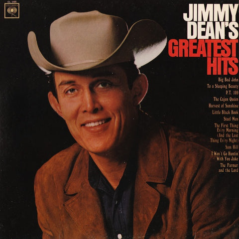 Jimmy Dean ‎– Greatest Hits - Mint- Lp Record 1966 CBS USA Mono Vinyl - Country Rock