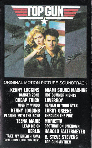 Various ‎– Top Gun Original Motion Picture Soundtrack - Used Cassette Tape 1986 Columbia USA - Soundtrack