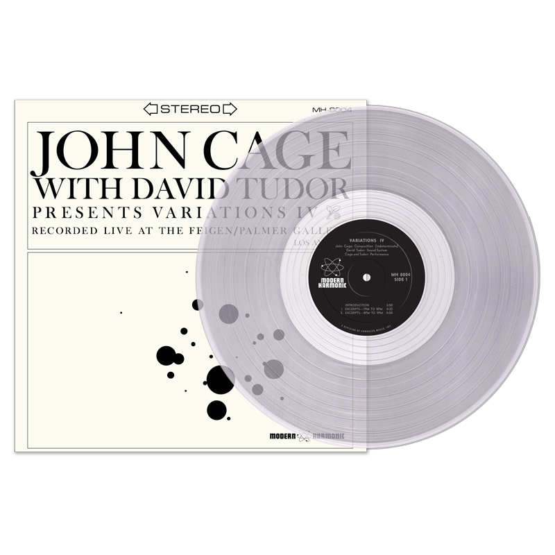 John Cage With David Tudor ‎– Variations IV Volume II - New LP Record 2017 Modern Harmonic Clear Vinyl - Classical / Experimental / Spoken Word