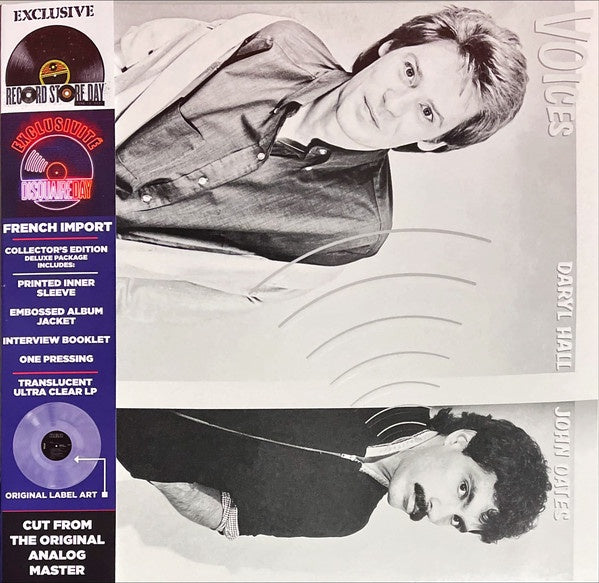 Daryl Hall & John Oates – Voices (1980) - New LP Record Store Day 2021 RCA Victor RSD Clear Vinyl - Pop Rock - Shuga Records