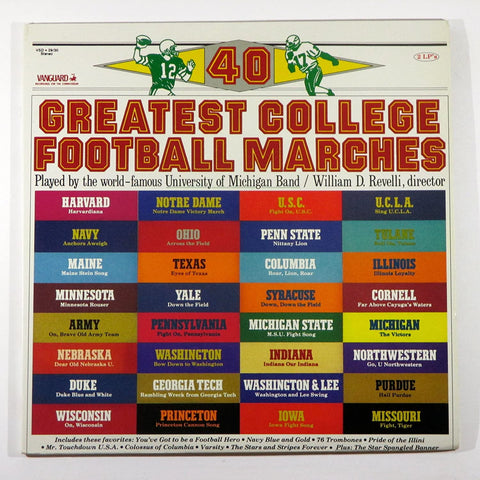 University Of Michigan Band – The Greatest College Football Marches - Mint- 2 LP Record 1971 Vanguard USA Vinyl - Marches / Military