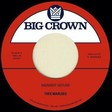 Thee Marloes - Midnight Hotline /  Beri Cinta Waktu - New 7" Single Record Big Crown Vinyl - Soul / Jazz / Pop
