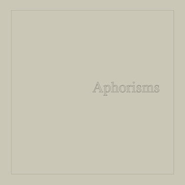 Graham Lambkin - Aphorisms - New 2 LP Record 2023 Blank Forms Editions Vinyl -  Electronic / Ambient / Field Recording / Modern Classical