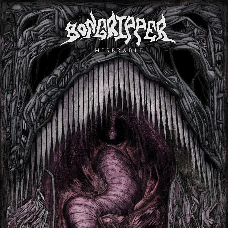 Bongripper - Miserable - New Vinyl Record 2015 Great Barrier Records 2-LP 3rd Pressing on 'Translucent Violet' Vinyl, limited to 200 copies - Chicago IL Doom / Stoner / Drone Metal! HIGHly Recommended!