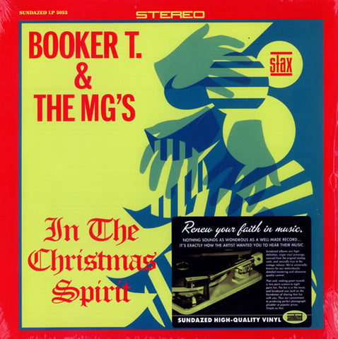 Booker T. & The MG's - In The Christmas Spirit - New Vinyl Record 2014 Sundazed Reissue - Funk / Soul / Christmas