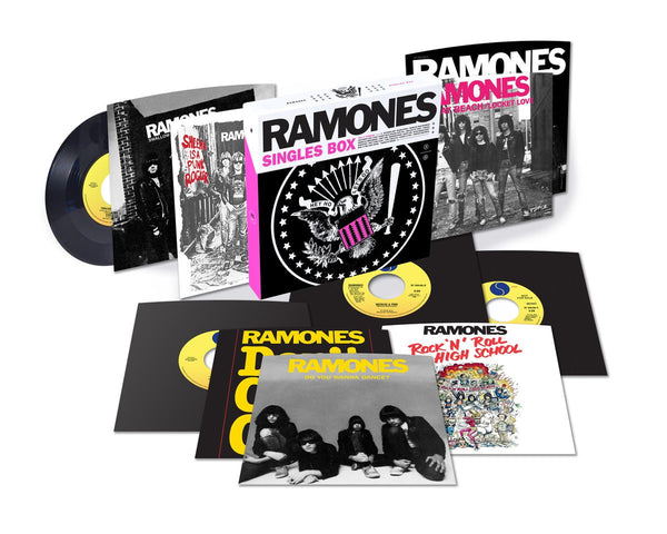 Ramones - '76 - '79 Singles Box - New Vinyl Record 2017 Sire / Rhino Record Store Day 10 x 7" Box Set, Individually Numbered to 6500 - Punk Rock - Shuga Records