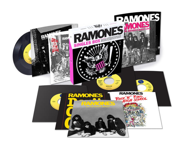 Ramones - '76 - '79 Singles Box - New Vinyl Record 2017 Sire / Rhino Record Store Day 10 x 7" Box Set, Individually Numbered to 6500 - Punk Rock