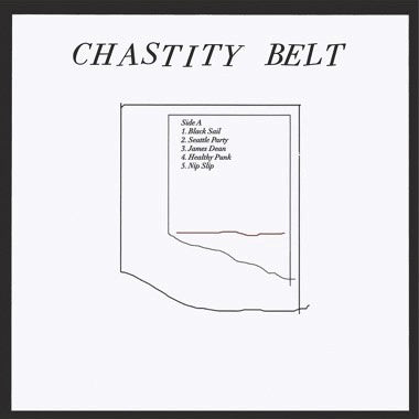 Chastity Belt - No Regerts (2013) - New (Opened to confirm color) LP Record 2023 Suicide Squeeze Clear with Black Smoke Vinyl (350 Made) - Indie Rock - Shuga Records