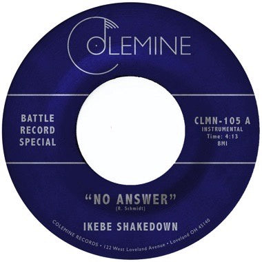 Ikebe Shakedown / The Jive Turkeys – No Answer / No Answer (2010) - New 7" Single Record 2021 Colemine Clear Vinyl - Funk