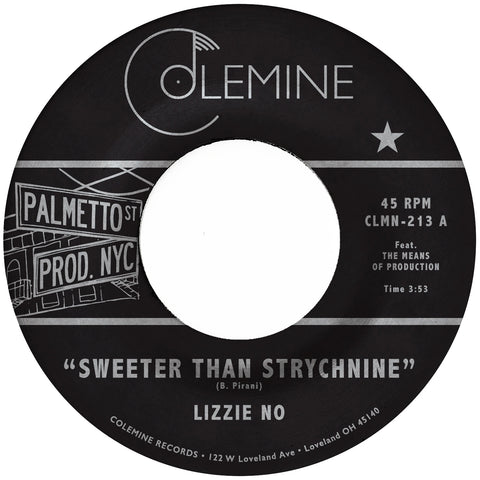 Lizzie No & Ben Pirani - Sweeter Than Strychnine / Stop Bothering Me - New 7" Single Record 2022 Colemine Opaque Red Vinyl - Soul / Funk / Psychedelic
