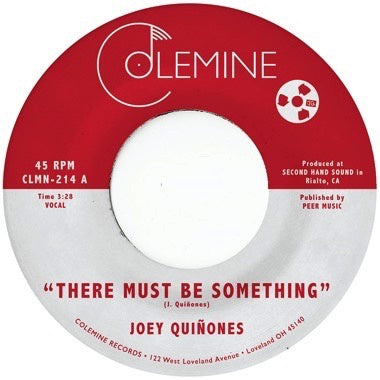 Joey Quinones - There Must Be Something - New 7" Single Record 2022 Colemine Vinyl - Soul