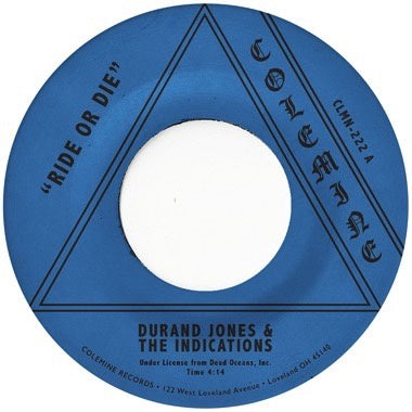 Durand Jones & The Indications - Ride or Die / More Than Ever - New 7" Single Record 2023 Colemine Opaque Red Vinyl - Soul