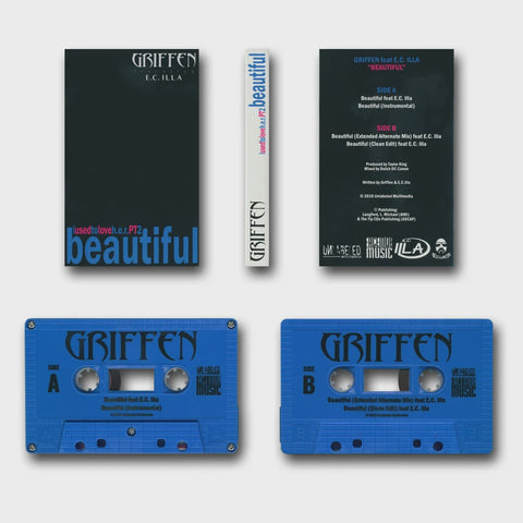 E.C. Illa & Griffen - I Used to Love H.E.R. Pt. 2 Beautiful - New EP Cassette 2018 Unlabeled Facemob Blue Tape - Chicago Hip Hop