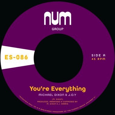 Michael A. Dixon & J.O.Y. - You're Everything / You're All I Need (1978) - New 7" Single Record 2023 Numero Purple Vinyl - Boogie / Gospel