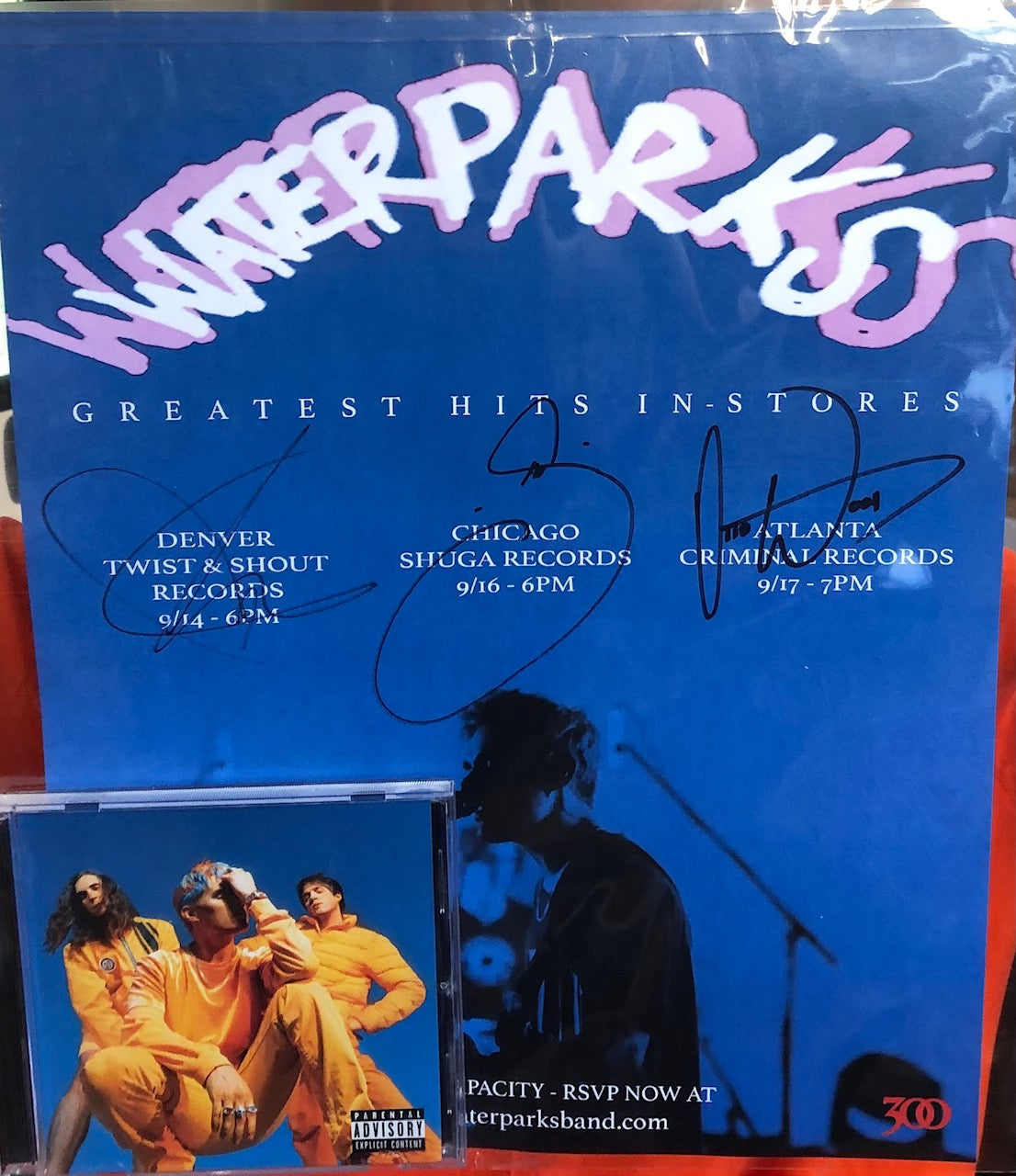 Waterparks – Greatest Hits - New CD 2021 Album 300 Entertainment & Signed / Autographed Poster  - Pop Punk / Alternative Rock