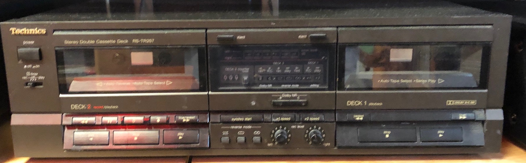 Technics RS-TR257 Stereo Dual Cassette Deck