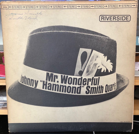 Johnny "Hammond" Smith – Mr. Wonderful (1963) - VG+ LP Record 1966 Riverside USA Stereo Vinyl - Jazz