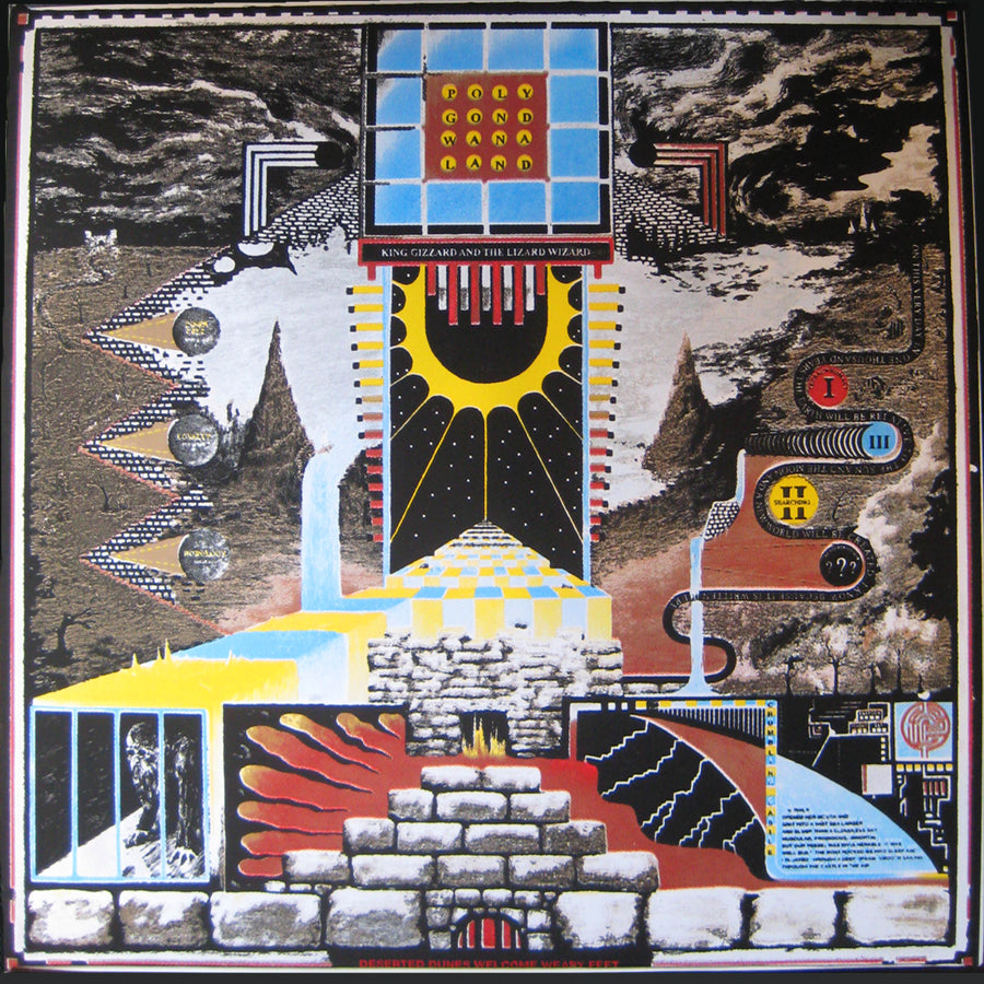 King Gizzard And The Lizard Wizard - Polygondwanaland - New LP Record 2017 Shuga Records Exclusive Clear Vinyl, Hand Screen Screened Starman Press Cover, Glow In The Dark Slipmat, Lyric/Liner Notes Insert, Poster & Sticker - Psychedelic Rock - Shuga Records
