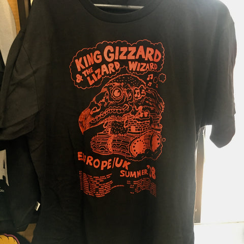 King Gizzard Europe / UK 2018 Summer Tour Tee