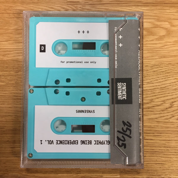 Hieroglyphic Being - The Hieroglyphic Being Experience Vol. 1 - New Cassette 2016 +++ Synthetic Sentiment Second edition Promo Acid House / Deep House / Experimental - Shuga Records
